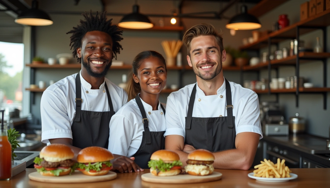 Jimmy's Famous Burgers team
