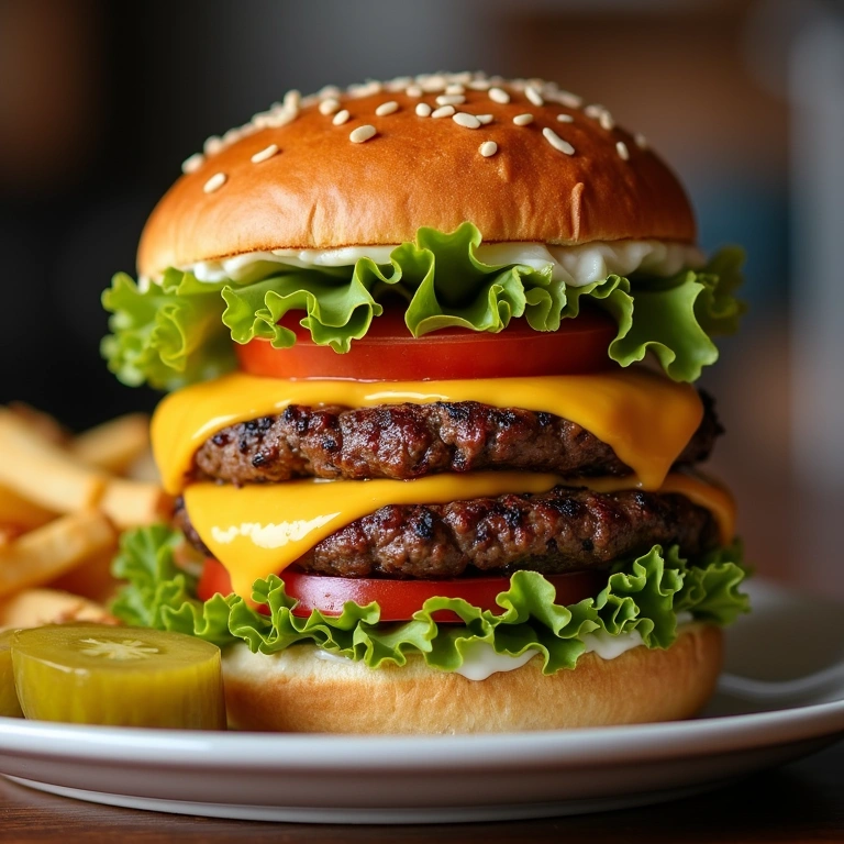 Jimmy's Famous Double Cheeseburger