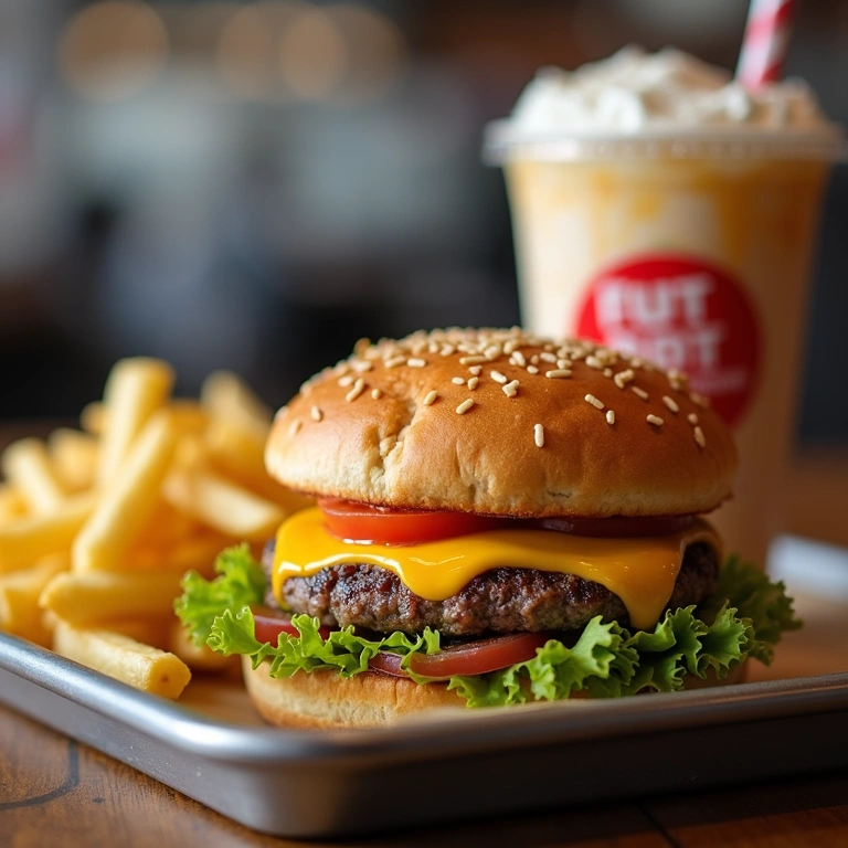 Jimmy's Famous cheeseburger combo